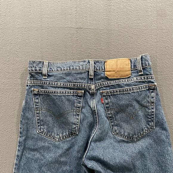 Vintage Levis Jeans Mens 33x32 (Fits 32x29) Blue 512 Slim Tapered Leg 90s USA - Picture 4 of 10